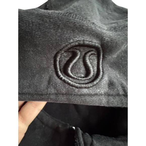 Lululemon Scuba Hoodie Full Zip Black Sweatshirt Jacket Size 10 - Picture 2 of 4